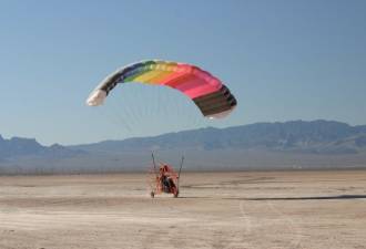 To learn how to safely fly a powered parachute, contact Dave's Outdoor Adventures.